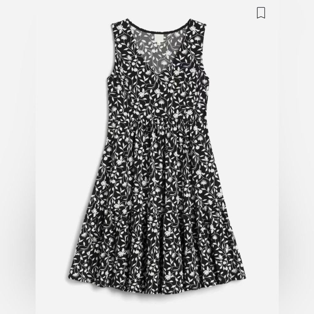 Kaileigh Black and White Sundress